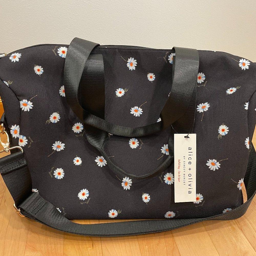 Alice+Olivia Duffel Bag with Daisy Pattern (NWT)